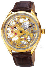 Akribos XXIV Mechanical Skeletskåret/Læder Ø46 mm Akribos XXIV Mechanical Skeletskåret/Læder Ø46 mm