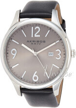 Akribos XXIV Sølvfarvet/Læder Ø44 mm Akribos XXIV Sølvfarvet/Læder Ø44 mm