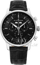 Alexander Statesman Sort/Læder Ø42 mm Alexander Statesman Sort/Læder Ø42 mm