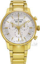 Alexander Statesman Sølvfarvet/Gul guldtonet stål Ø42 mm Alexander Statesman Sølvfarvet/Gul guldtonet stål Ø42 mm