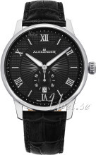 Alexander Statesman Sort/Læder Ø42 mm Alexander Statesman Sort/Læder Ø42 mm