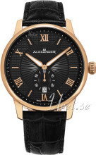 Alexander Statesman Sort/Læder Ø42 mm Alexander Statesman Sort/Læder Ø42 mm