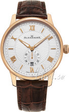 Alexander Statesman Sølvfarvet/Læder Ø42 mm Alexander Statesman Sølvfarvet/Læder Ø42 mm