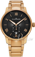 Alexander Statesman Sort/Rosaguldtonet stål Ø42 mm Alexander Statesman Sort/Rosaguldtonet stål Ø42 mm