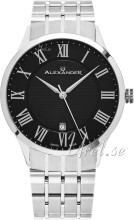 Alexander Statesman Sort/Stål Ø42 mm Alexander Statesman Sort/Stål Ø42 mm