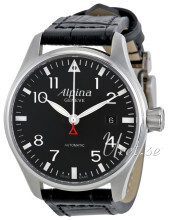 Alpina Startimer Sort/Læder Ø40 mm Alpina Startimer Sort/Læder Ø40 mm