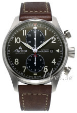 Alpina Startimer Grøn/Læder Ø44 mm Alpina Startimer Grøn/Læder Ø44 mm