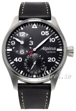 Alpina Startimer Sort/Læder Ø44 mm Alpina Startimer Sort/Læder Ø44 mm