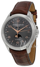 Baume & Mercier Clifton Grå/Læder Ø43 mm Baume & Mercier Clifton Grå/Læder Ø43 mm
