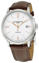 Baume & Mercier Classima Sølvfarvet/Læder Ø40 mm Baume & Mercier Classima Sølvfarvet/Læder Ø40 mm