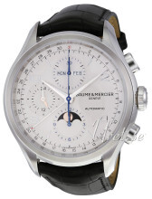 Baume & Mercier Clifton Sølvfarvet/Læder Ø43 mm Baume & Mercier Clifton Sølvfarvet/Læder Ø43 mm