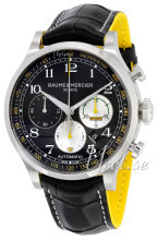 Baume & Mercier Capeland Sort/Læder Ø44 mm Baume & Mercier Capeland Sort/Læder Ø44 mm