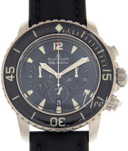 Blancpain Fifty Fathoms Blå/Læder Ø45 mm Blancpain Fifty Fathoms Blå/Læder Ø45 mm