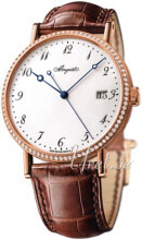 Breguet Classique Hvid/Læder Ø38 mm Breguet Classique Hvid/Læder Ø38 mm