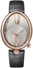Breguet Reine De Naples Sølvfarvet/Læder Ø34.95 mm Breguet Reine De Naples Sølvfarvet/Læder Ø34.95 mm