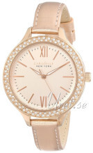 Bulova Caravelle Rosa guldfarvet/Læder Ø44.5 mm Bulova Caravelle Rosa guldfarvet/Læder Ø44.5 mm