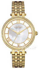 Bulova Caravelle Hvid/Gul guldtonet stål Ø36 mm Bulova Caravelle Hvid/Gul guldtonet stål Ø36 mm