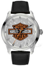 Bulova Harley-Davidson Sølvfarvet/Læder Bulova Harley-Davidson Sølvfarvet/Læder