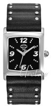 Bulova Harley-Davidson Sort/Læder Bulova Harley-Davidson Sort/Læder