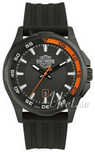 Bulova Harley-Davidson Sort/Gummi Bulova Harley-Davidson Sort/Gummi