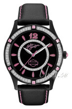 Bulova Harley-Davidson Sort/Læder Ø20 mm Bulova Harley-Davidson Sort/Læder Ø20 mm