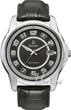 Bulova Precisionist Sort/Læder Ø44 mm Bulova Precisionist Sort/Læder Ø44 mm