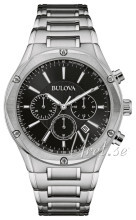 Bulova Bracelet Sort/Stål Ø43 mm Bulova Bracelet Sort/Stål Ø43 mm