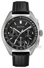 Bulova Sort/Læder Ø45 mm Bulova Sort/Læder Ø45 mm