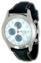 Bulova Marine Star Hvid/Læder Ø38 mm Bulova Marine Star Hvid/Læder Ø38 mm