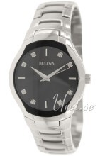 Bulova Diamond Sort/Stål Ø39 mm Bulova Diamond Sort/Stål Ø39 mm