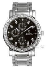 Bulova Highbridge Sort/Stål Ø39 mm Bulova Highbridge Sort/Stål Ø39 mm