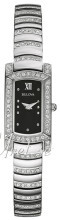 Bulova Crystal Sort/Stål Bulova Crystal Sort/Stål