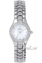 Bulova Crystal Hvid/Stål Ø22 mm Bulova Crystal Hvid/Stål Ø22 mm