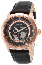 Bulova Sort/Læder Ø42 mm Bulova Sort/Læder Ø42 mm