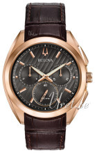 Bulova Grå/Læder Ø45 mm Bulova Grå/Læder Ø45 mm