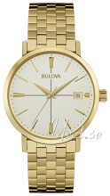 Bulova Bracelet Beige/Gul guldtonet stål Ø39 mm Bulova Bracelet Beige/Gul guldtonet stål Ø39 mm