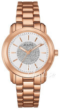 Bulova Crystal Hvid/Rosaguldtonet stål Ø34 mm Bulova Crystal Hvid/Rosaguldtonet stål Ø34 mm