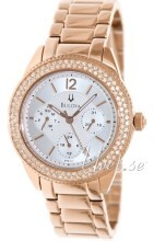 Bulova Crystal Sølvfarvet/Rosaguldtonet stål Ø38 mm Bulova Crystal Sølvfarvet/Rosaguldtonet stål Ø38 mm