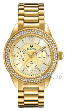 Bulova Crystal Guldfarvet/Gul guldtonet stål Ø38 mm Bulova Crystal Guldfarvet/Gul guldtonet stål Ø38 mm