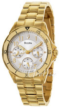 Bulova Bracelet Sølvfarvet/Gul guldtonet stål Ø35 mm Bulova Bracelet Sølvfarvet/Gul guldtonet stål Ø35 mm