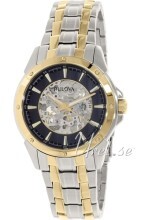 Bulova Bracelet Sort/Gul guldtonet stål Ø43 mm Bulova Bracelet Sort/Gul guldtonet stål Ø43 mm