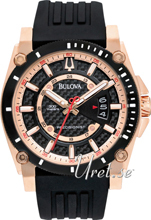 Bulova Precisionist Sort/Gummi Ø46 mm Bulova Precisionist Sort/Gummi Ø46 mm