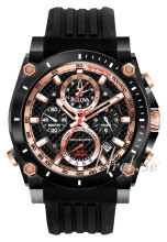 Bulova Champlain Sort/Gummi Ø50 mm Bulova Champlain Sort/Gummi Ø50 mm