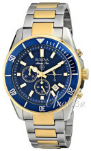 Bulova Marine Star Blå/Gul guldtonet stål Ø43 mm Bulova Marine Star Blå/Gul guldtonet stål Ø43 mm