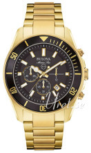 Bulova Marine Star Sort/Gul guldtonet stål Ø43 mm Bulova Marine Star Sort/Gul guldtonet stål Ø43 mm