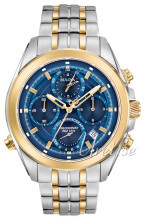Bulova Precisionist Blå/Gul guldtonet stål Ø44.5 mm Bulova Precisionist Blå/Gul guldtonet stål Ø44.5 mm