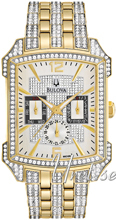 Bulova Crystal Sølvfarvet/Gul guldtonet stål Bulova Crystal Sølvfarvet/Gul guldtonet stål