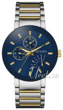 Bulova Bracelet Blå/Gul guldtonet stål Ø40 mm Bulova Bracelet Blå/Gul guldtonet stål Ø40 mm