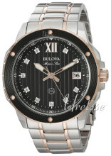 Bulova Marine Star Sort/Rosaguldtonet stål Ø46 mm Bulova Marine Star Sort/Rosaguldtonet stål Ø46 mm