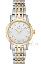 Bulova Diamond Sølvfarvet/Gul guldtonet stål Ø27 mm Bulova Diamond Sølvfarvet/Gul guldtonet stål Ø27 mm